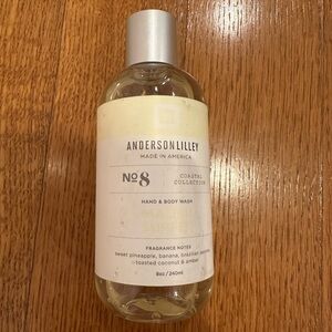 NWT Anderson Lilley No 8 Malibu Surfer Hand & Body Wash - Full Size (8oz/240ml)